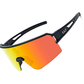 Lunettes de soleil de sport polarisées en verre flottant plein cadre